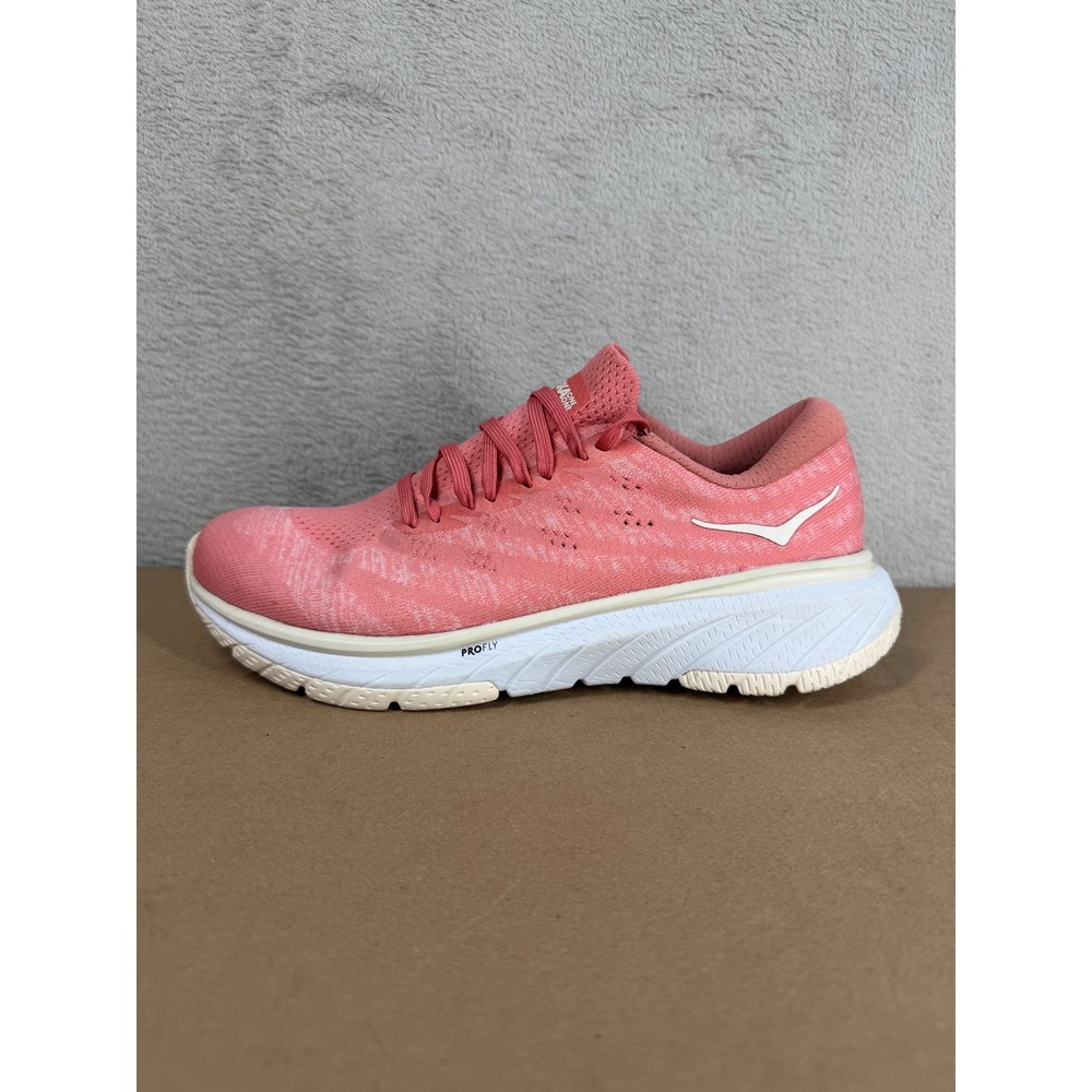 Hoka One One Cavu 3 Running Shoes Women 7.5 Pink 1106482 LENG Athletic Sneakers